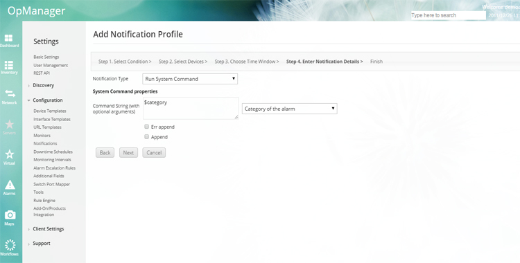 Run a system command